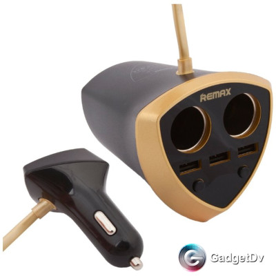 Автомобильное зарядное устройство 3-USB Remax CR-3XP (60430)