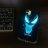 60557 Защитная крышка iPhone 7/8 светящийся с рисунком