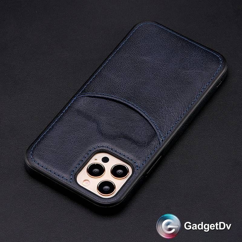 36029 iPhone 16 ProMax защитная крышка-чехол с картхолдером кож.