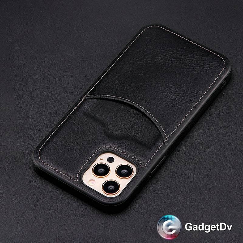 36029 iPhone 16 ProMax защитная крышка-чехол с картхолдером кож.