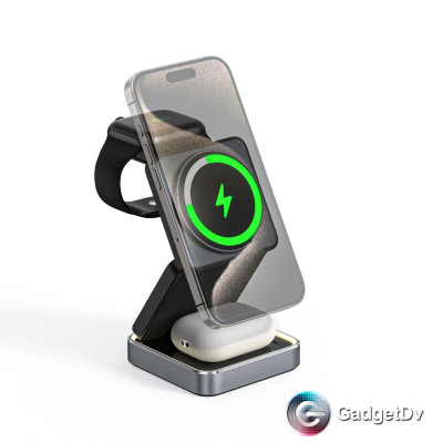 38540 Беспроводное зарядное устройство 3 в 1 Foldable