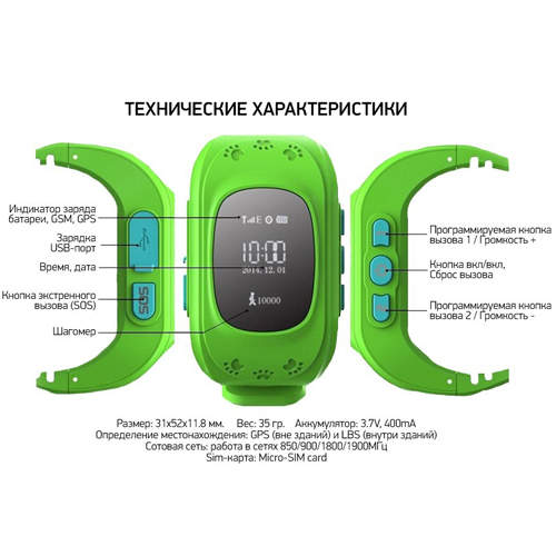 8607 Детские часы с GPS-модулем Smart Baby Watch Q50 Wonlex (голубой)