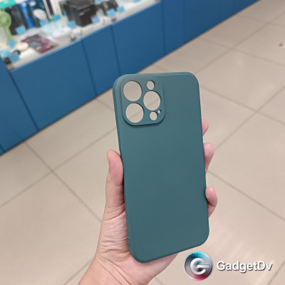 20826  iPhone13 ProMax защитная крышка-чехол, однотонный силикон