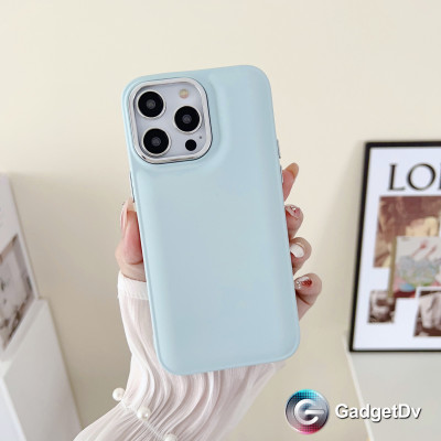 20826  iPhone13 ProMax защитная крышка-чехол, однотонный силикон