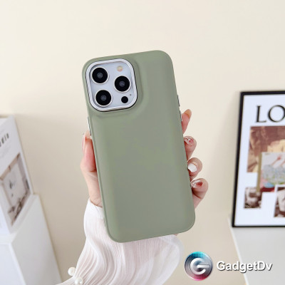 20826  iPhone13 ProMax защитная крышка-чехол, однотонный силикон