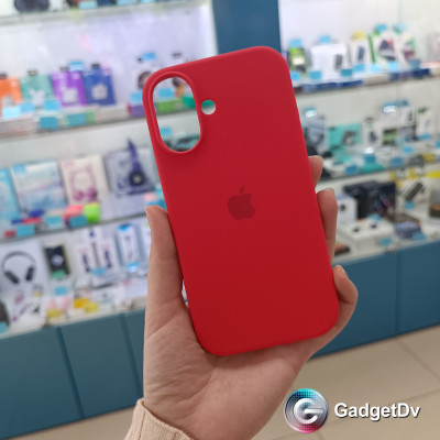 31027 iPhone 16 защитная крышка-чехол Silicone Case с логотипом