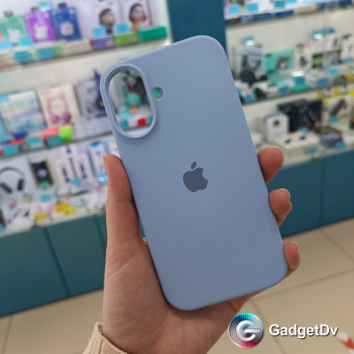 31027 iPhone 16 защитная крышка-чехол Silicone Case с логотипом