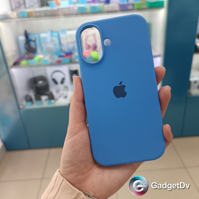 31027 iPhone 16 защитная крышка-чехол Silicone Case с логотипом