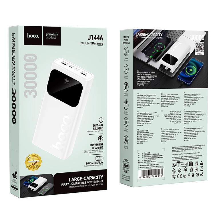 35030 Портативный аккумулятор 30000 mAh Hoco J144A