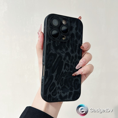 38134  iPhone 16 ProMax защитная крышка-чехол леопард