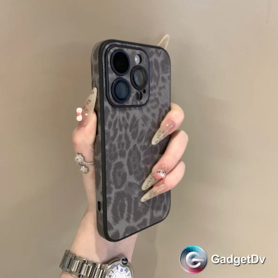 38134  iPhone 16 ProMax защитная крышка-чехол леопард