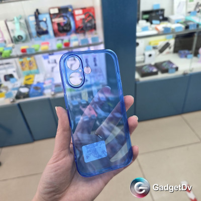 38431 iPhone 16 защитная крышка-чехол, неон 