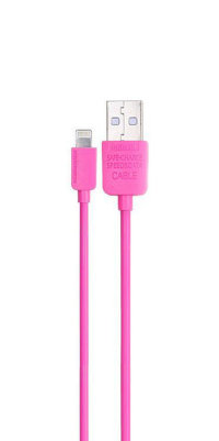 5-1021 Кабель USB iPhone5 1m Remax (розовый)