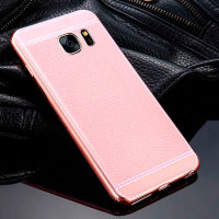 9143 GalaxyS7 Защитная крышка силиконовая (розовый)