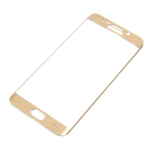2987 Защитное стекло Samsung S6 (золото)