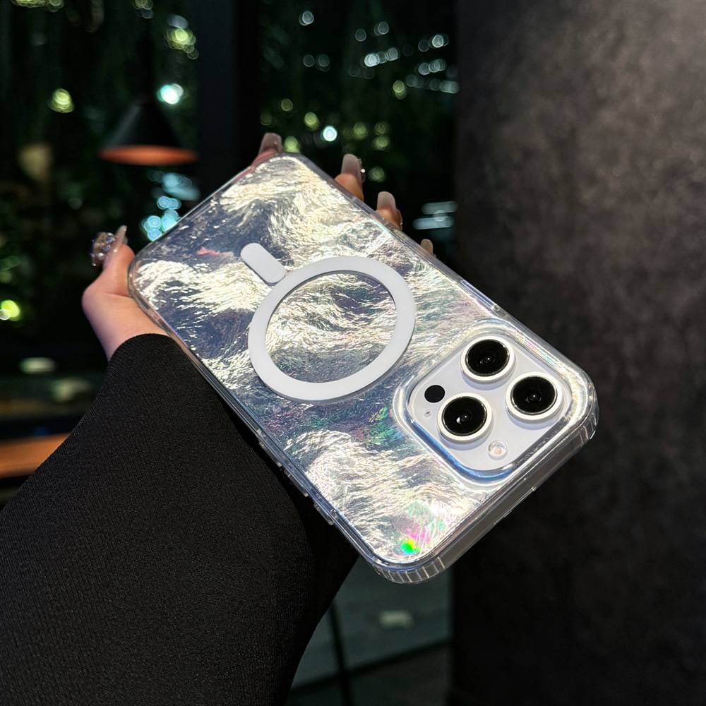 38660 iPhone 16Pro защитная крышка-чехол разводы с MagSafe