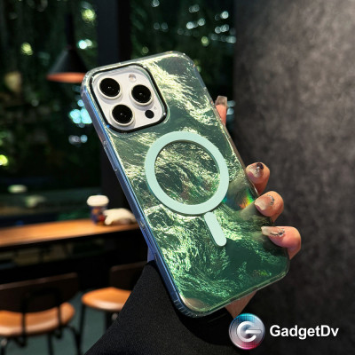 38660 iPhone 16Pro защитная крышка-чехол разводы с MagSafe