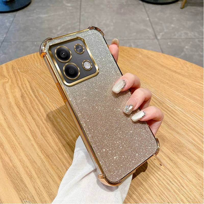 38132 Xiaomi Poco C61/Redmi 3A, защитная крышка-чехол, блестки
