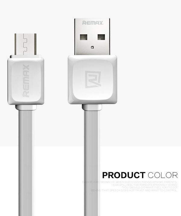 5-898 Кабель micro USB 1m Remax (белый)RC-008m