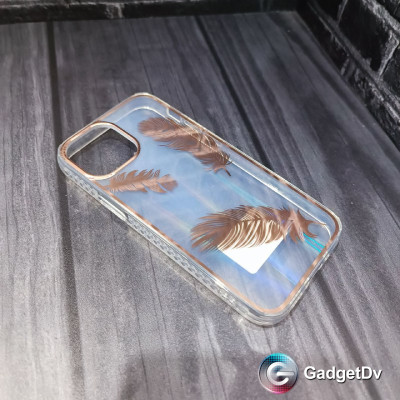 20323  iPhone 13 защитная крышка-чехол, перья
