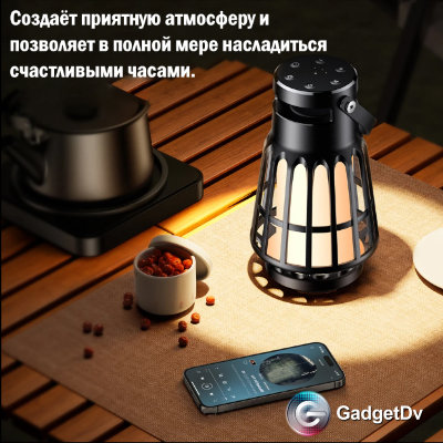 26755 Портативная Bluetooth колонка, кэмпинговая лампа Hoco BS61