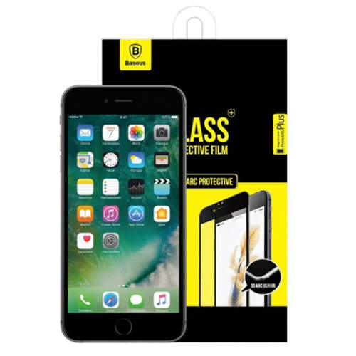 1221 iPhone6 Защитное стекло Baseus (черный)