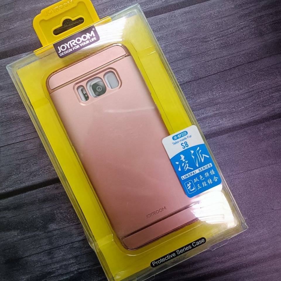 4359 GalaxyS8 Защитная крышка пластиковая Joyroom (розовое золото)