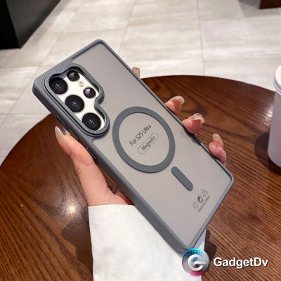 38036 Samsung S25 Ultra защитная крышка-чехол, пластик с MagSafe цвет.
