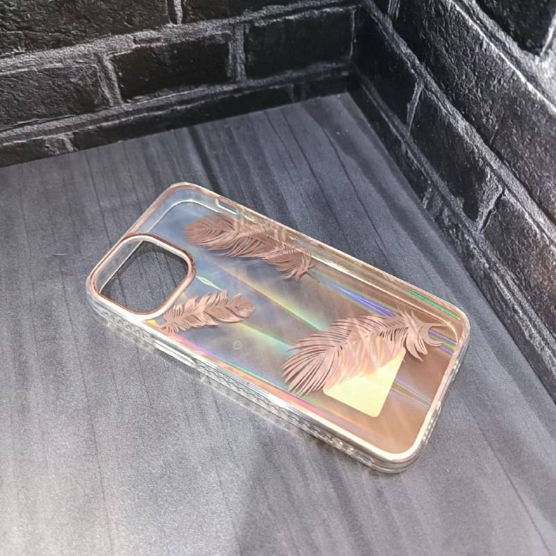 20324 iPhone13 Pro защитная крышка-чехол, перья