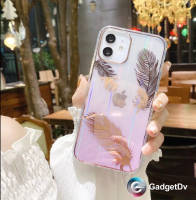 20324  iPhone13 Pro защитная крышка-чехол, перья