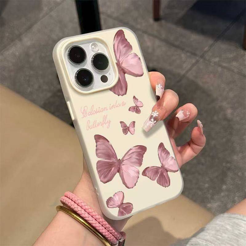 38234 iPhone 16 защитная крышка-чехол силикон с рисунком