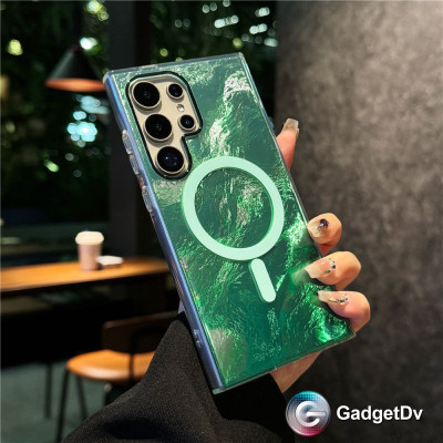 38663 Samsung S24FE защитная крышка-чехол разводы с MagSafe