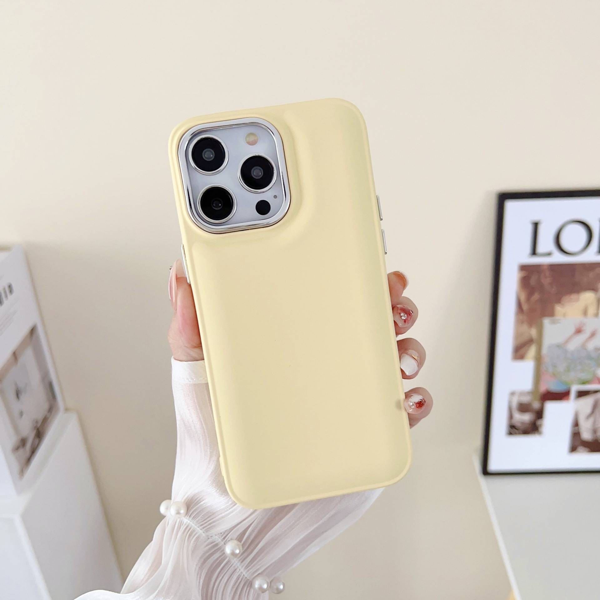 23192 Защитная крышка iPhone 14Pro Max, однотонный силикон