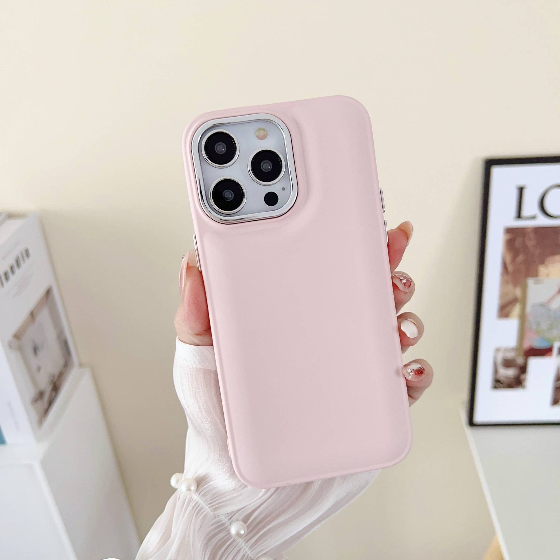 23192 Защитная крышка iPhone 14Pro Max, однотонный силикон