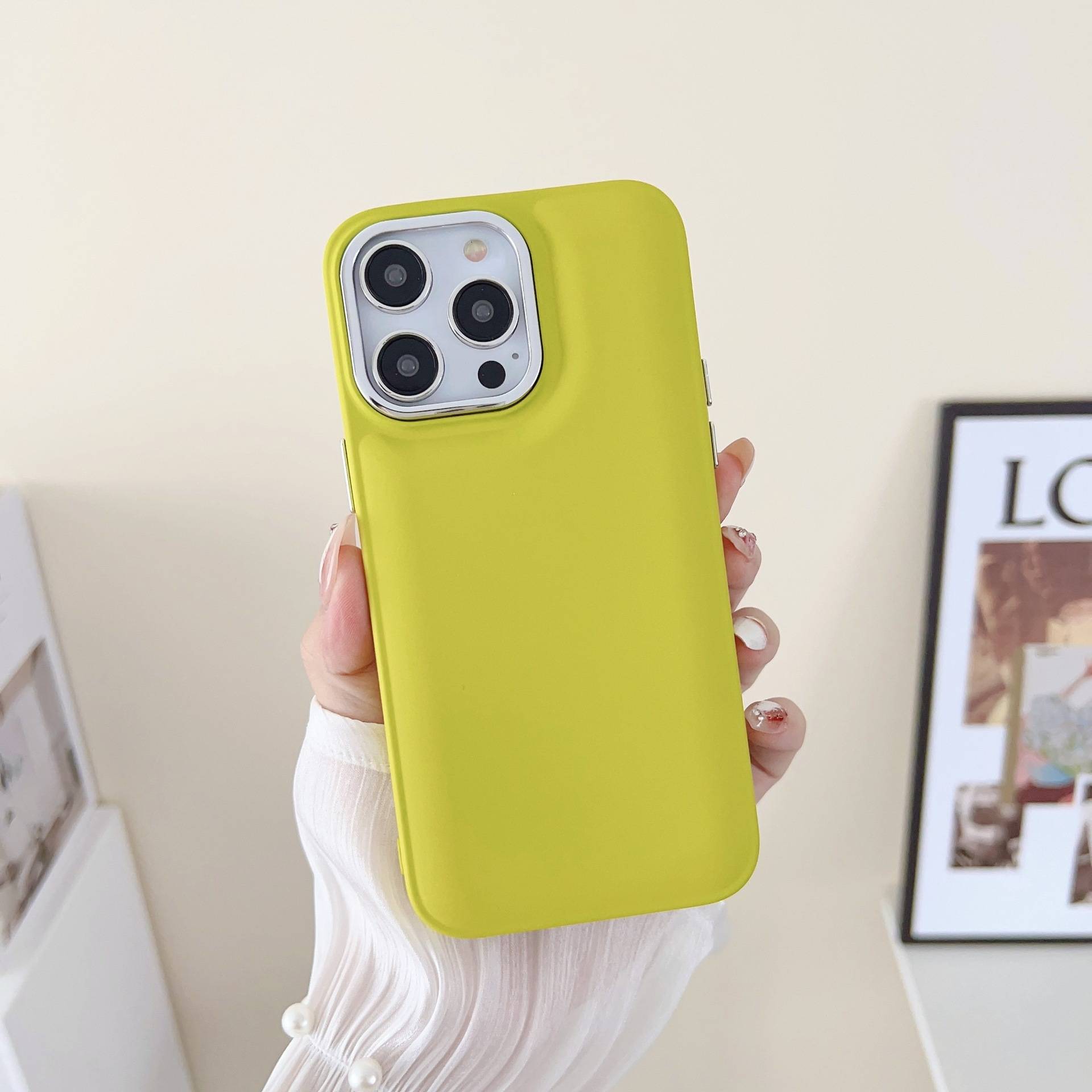 23192 Защитная крышка iPhone 14Pro Max, однотонный силикон