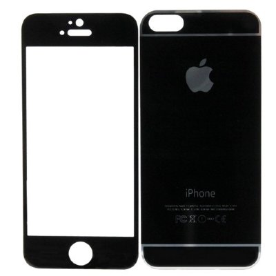 1223 iPhone5 Защитное стекло комплект 3D (черный) 1223 iPhone5 Защитное стекло комплект 3D (черный)