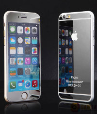 5-168 Защитное стекло комплект металический iPhone6+ (серый)