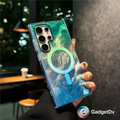 38664 Samsung S25, защитная крышка-чехол, перелив с MagSafe