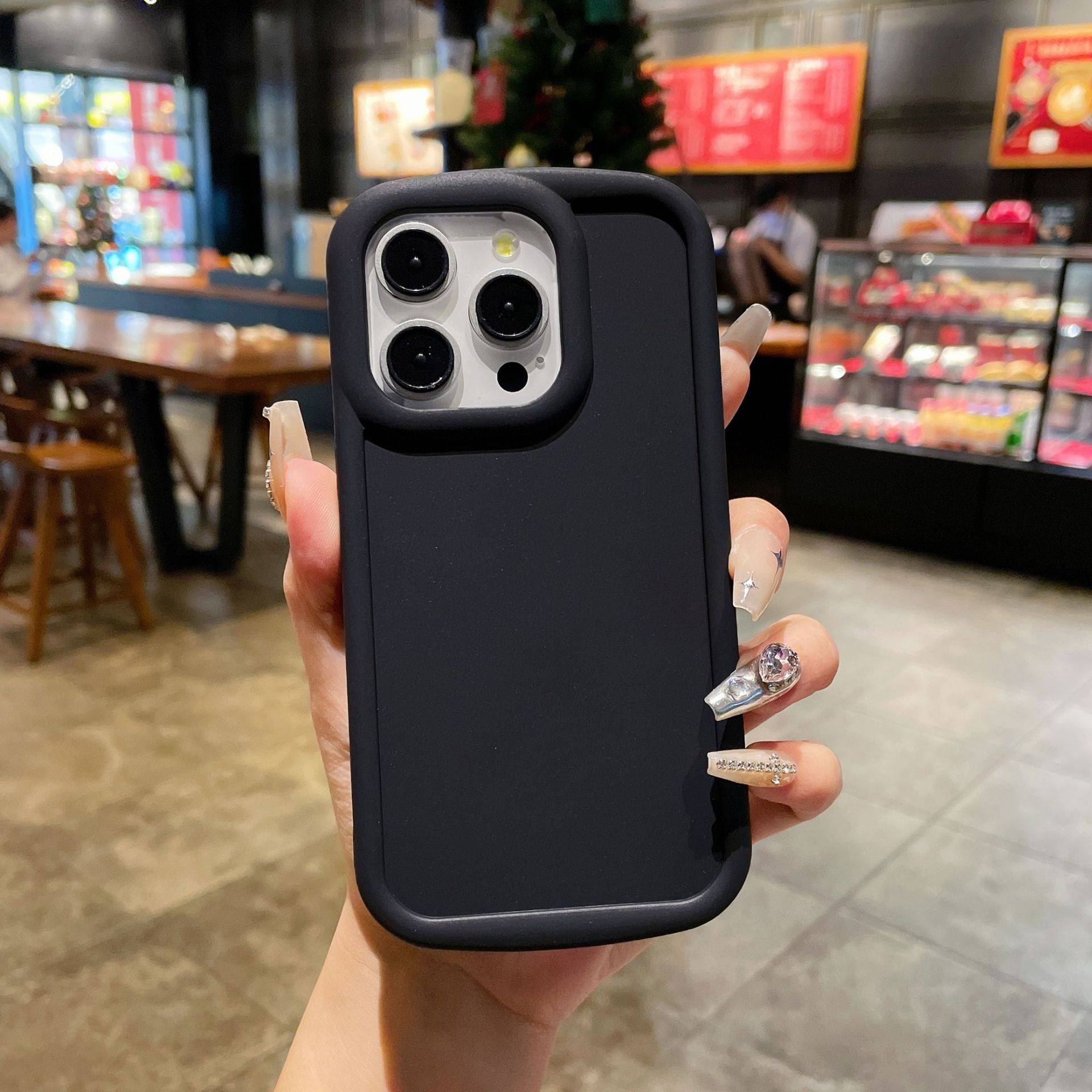 26853 iPhone13 Pro защитная крышка-чехол однотон.силикон