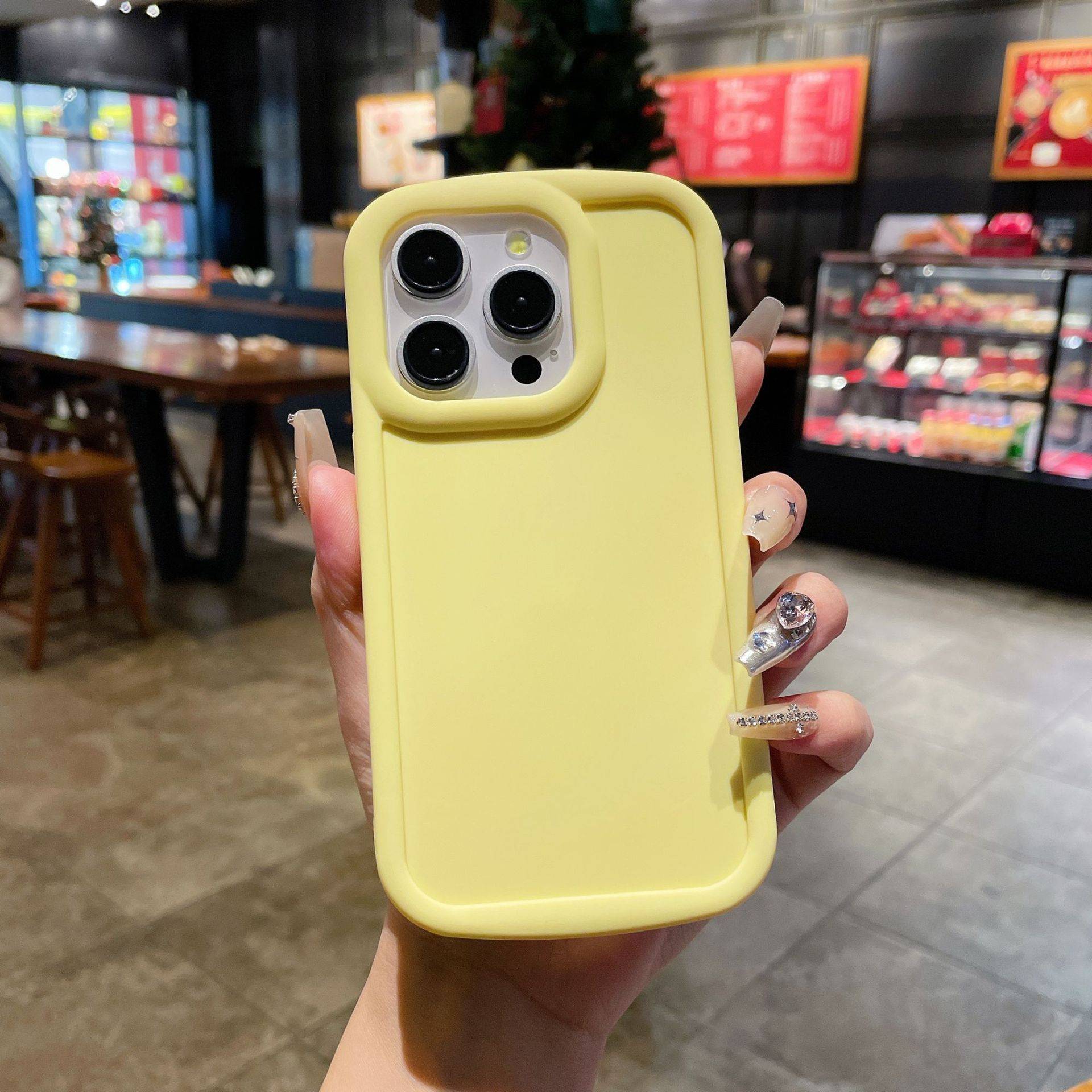 26853 iPhone13 Pro защитная крышка-чехол однотон.силикон