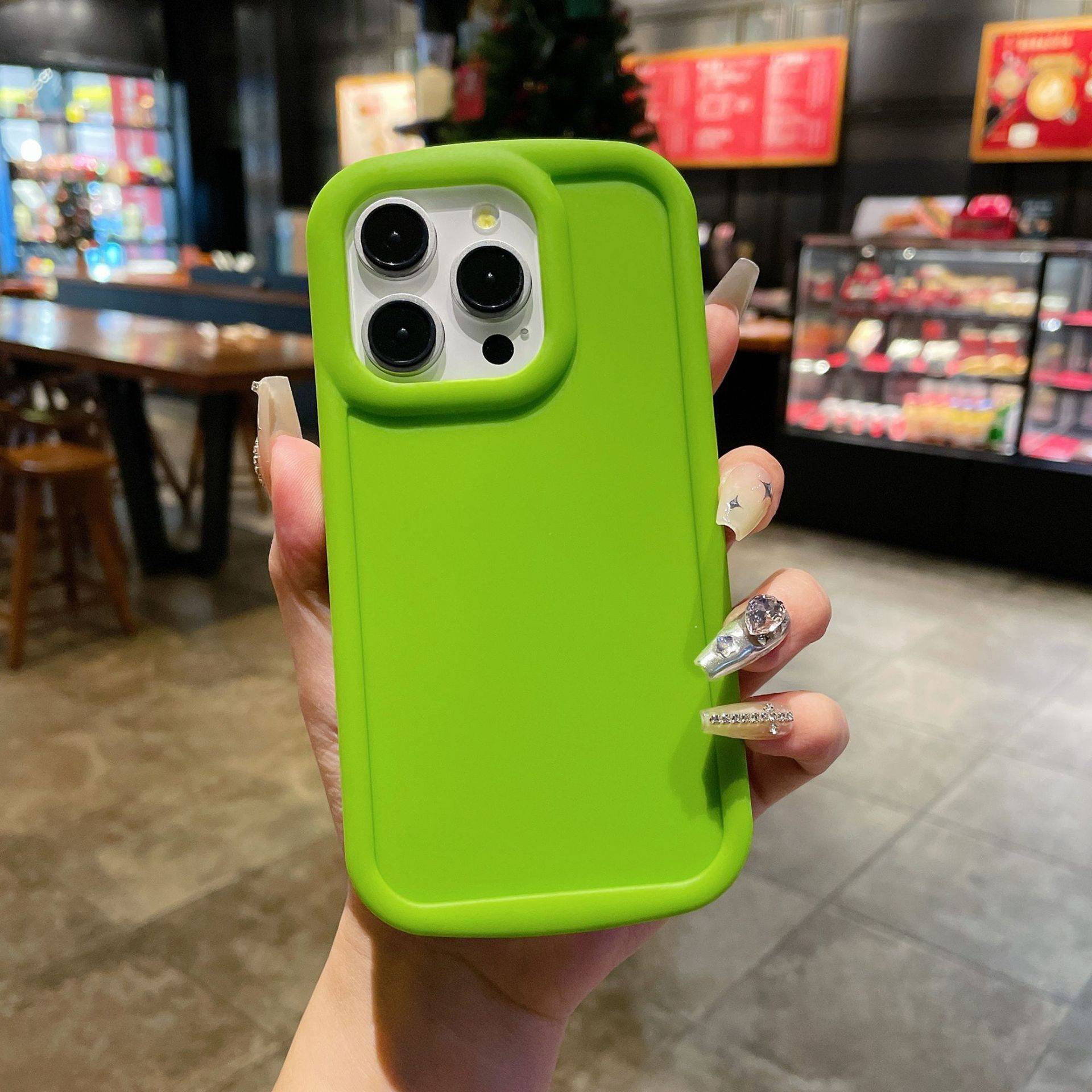 26853 iPhone13 Pro защитная крышка-чехол однотон.силикон