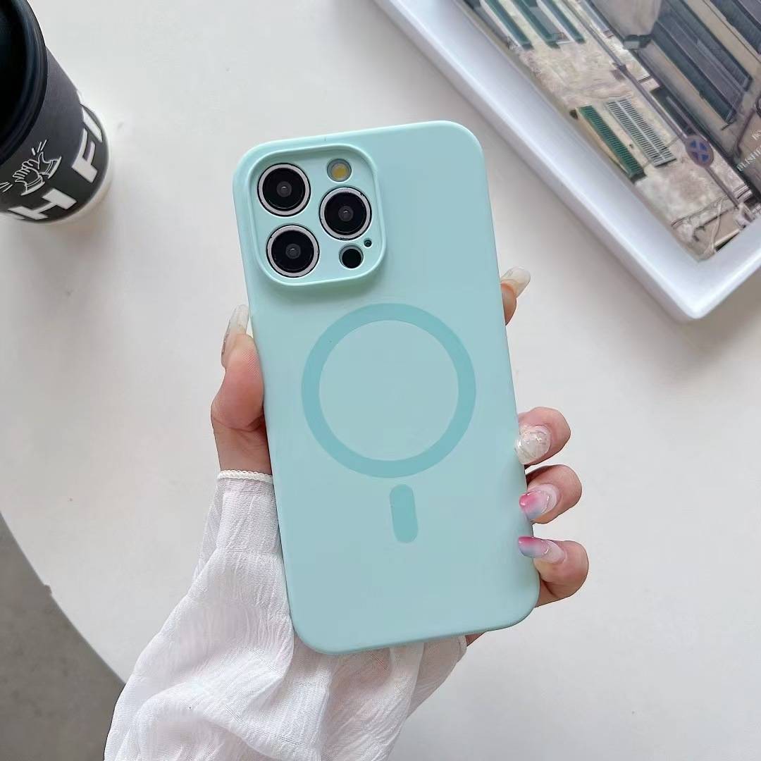 38236 iPhone 16Pro защитная крышка-чехол силикон однотонный