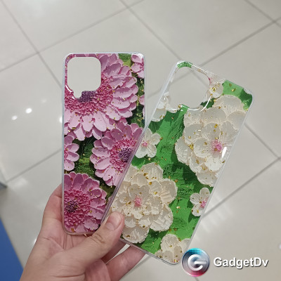 20833 Samsung A22 защитная крышка-чехол, цветы