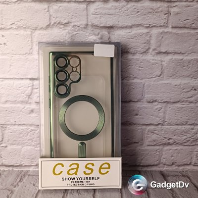 23303 Samsung S22 Ultra защитная крышка-чехол, магнитная с окантовкой