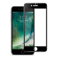 4363 iPhone7 Защитное стекло изогнутое IMAK(черный)