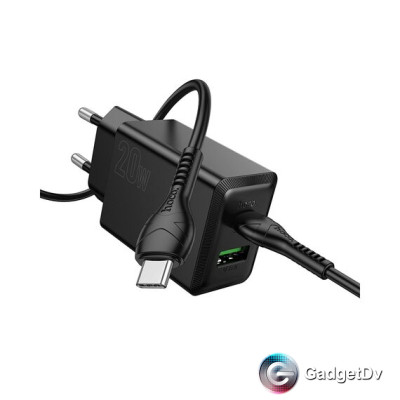 38773 СЗУ USB/USB-C20W + кабель Type-C-Type-C, Hoco N69 