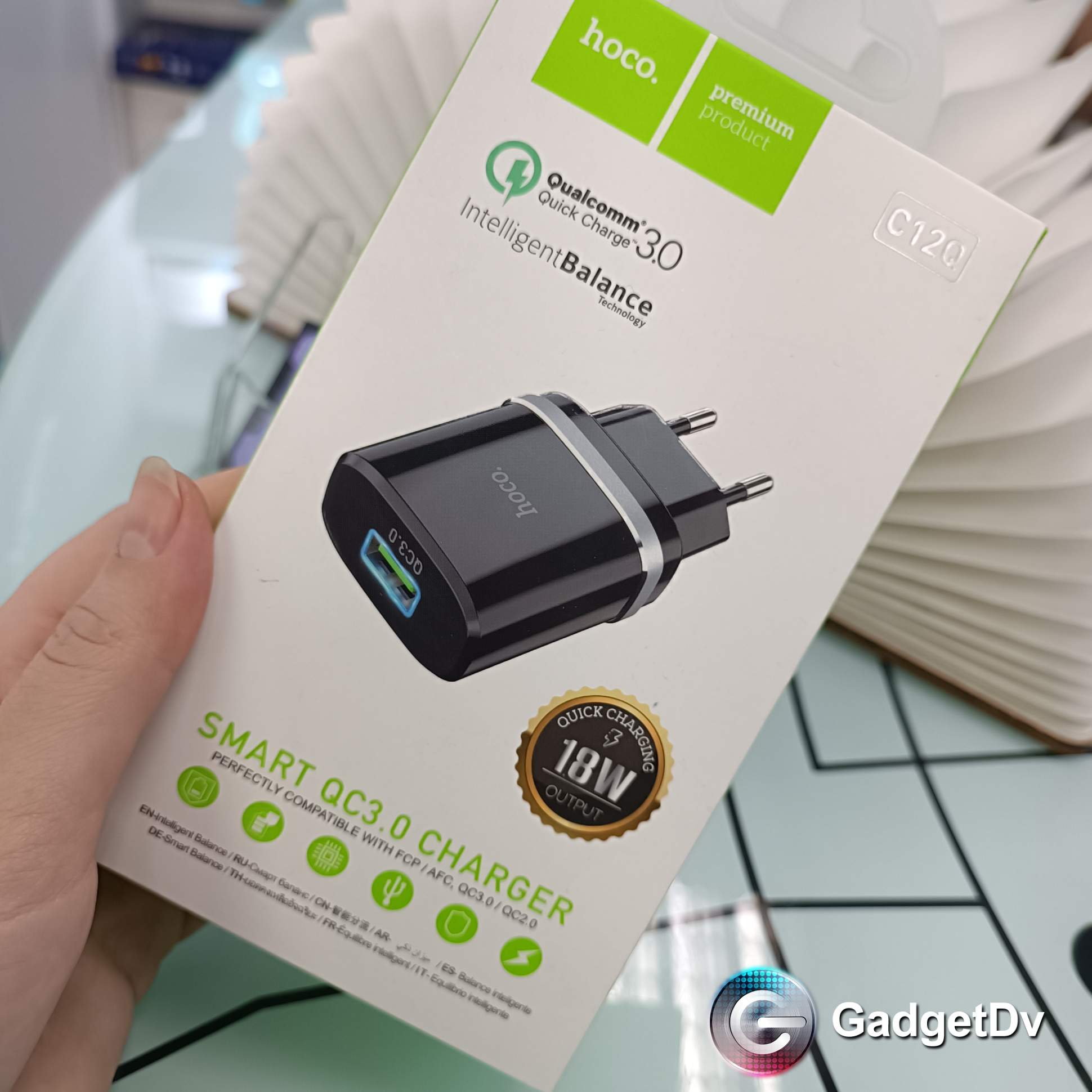 40050 СЗУ USB, Hoco C120Q, Quick Charge