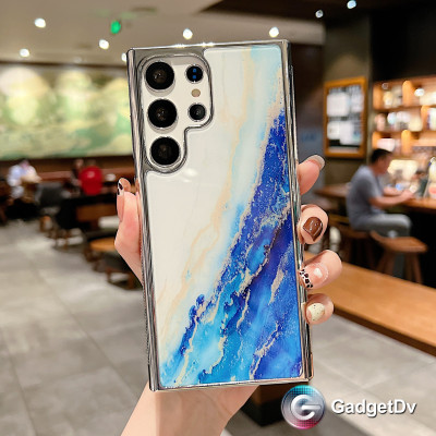 26855 Samsung S24 Plus защитная крышка-чехол, мрамор