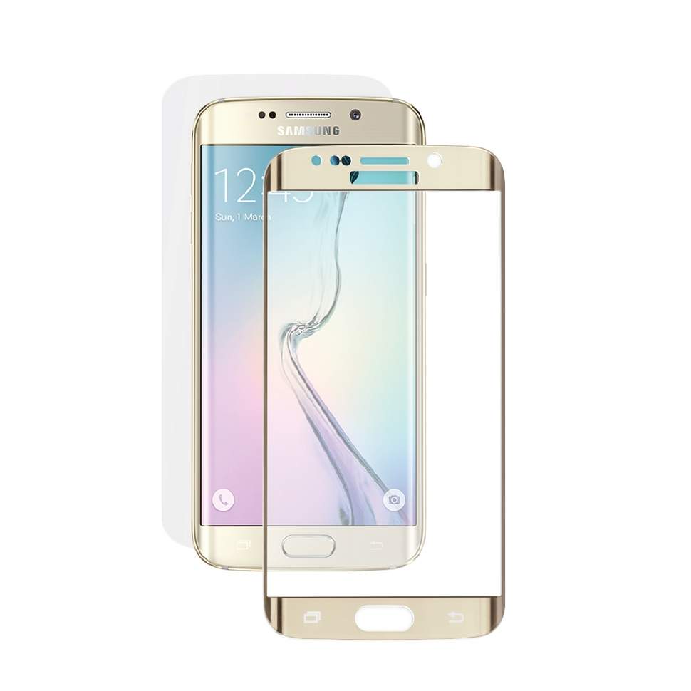 5-872 Защитное стекло Samsung S6 edge+ (золотой)