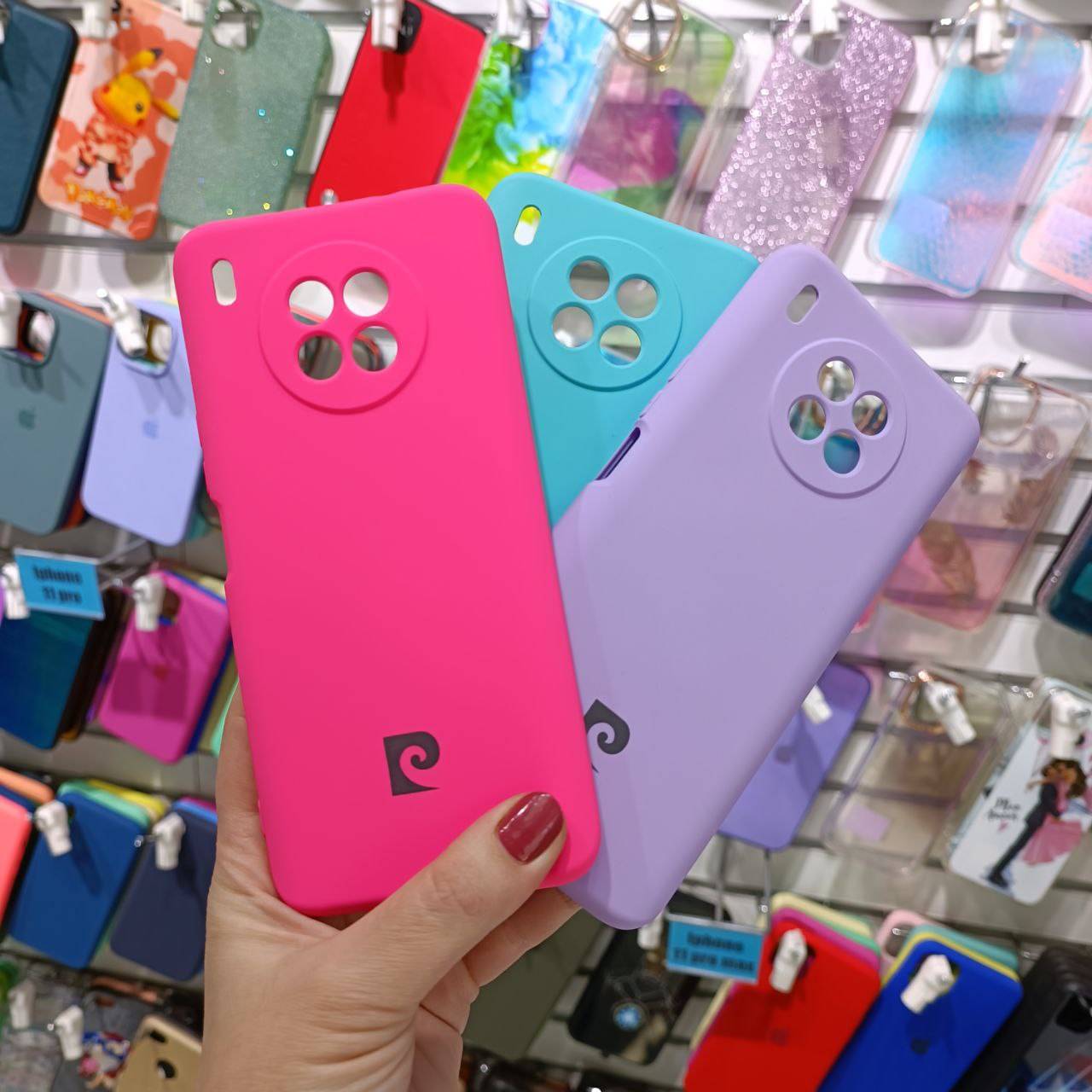 20428 Защитная крышка Honor 50lite, силикон цветной
